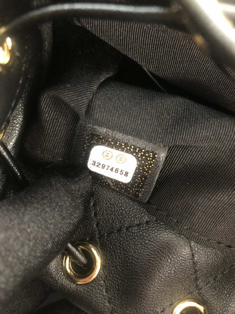Chanel AP2750 Bucket Bag Shoulder Bag Lambskin Black - Default Title - View 7