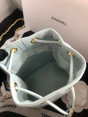 Chanel AP2750 Bucket Bag Shoulder Bag Lambskin Light Blue - Default Title - View 6