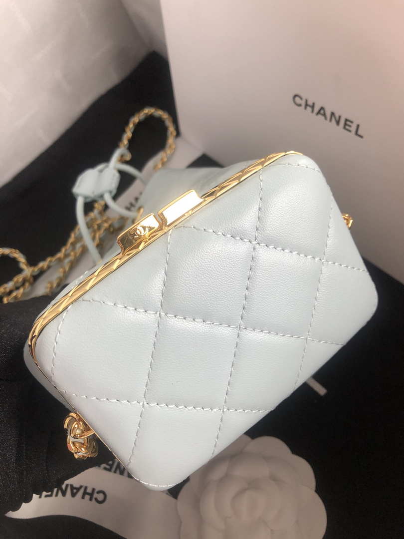 Chanel AP2750 Bucket Bag Shoulder Bag Lambskin Light Blue