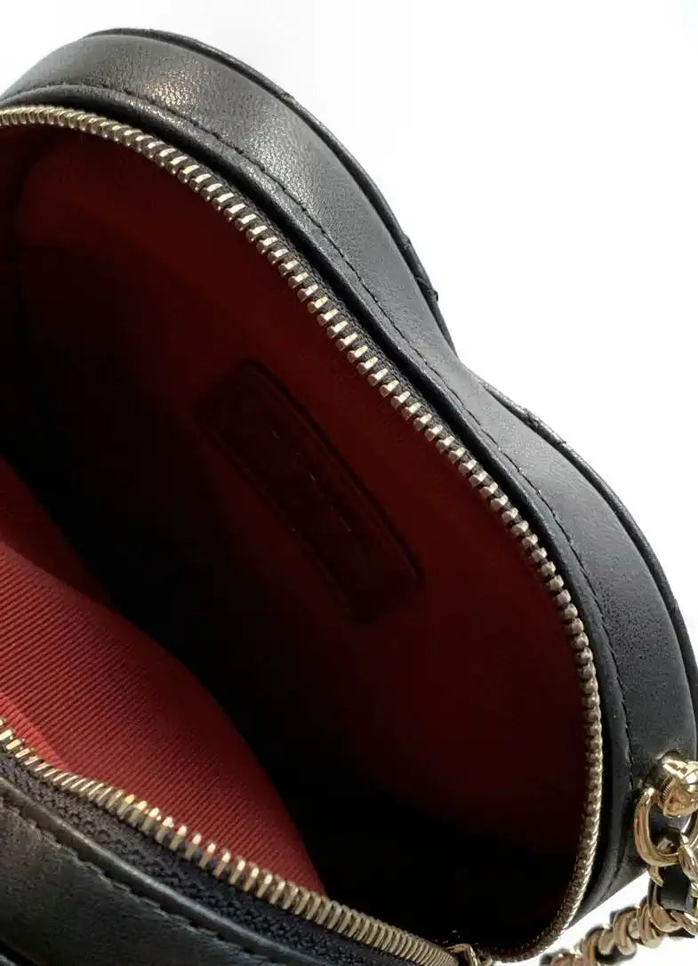 Chanel AP2784 Heart Clutch with Chain Lambskin Gold-Tone Metal