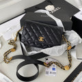 Chanel AP2840 Small Flap Bags Calfskin Black - Default Title - View 1