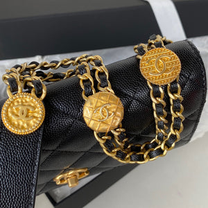 Chanel AP2840 Small Flap Bags Calfskin Black - Default Title - View 4