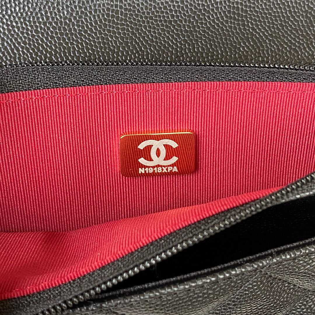 Chanel AP2840 Small Flap Bags Calfskin Black - Default Title - View 8
