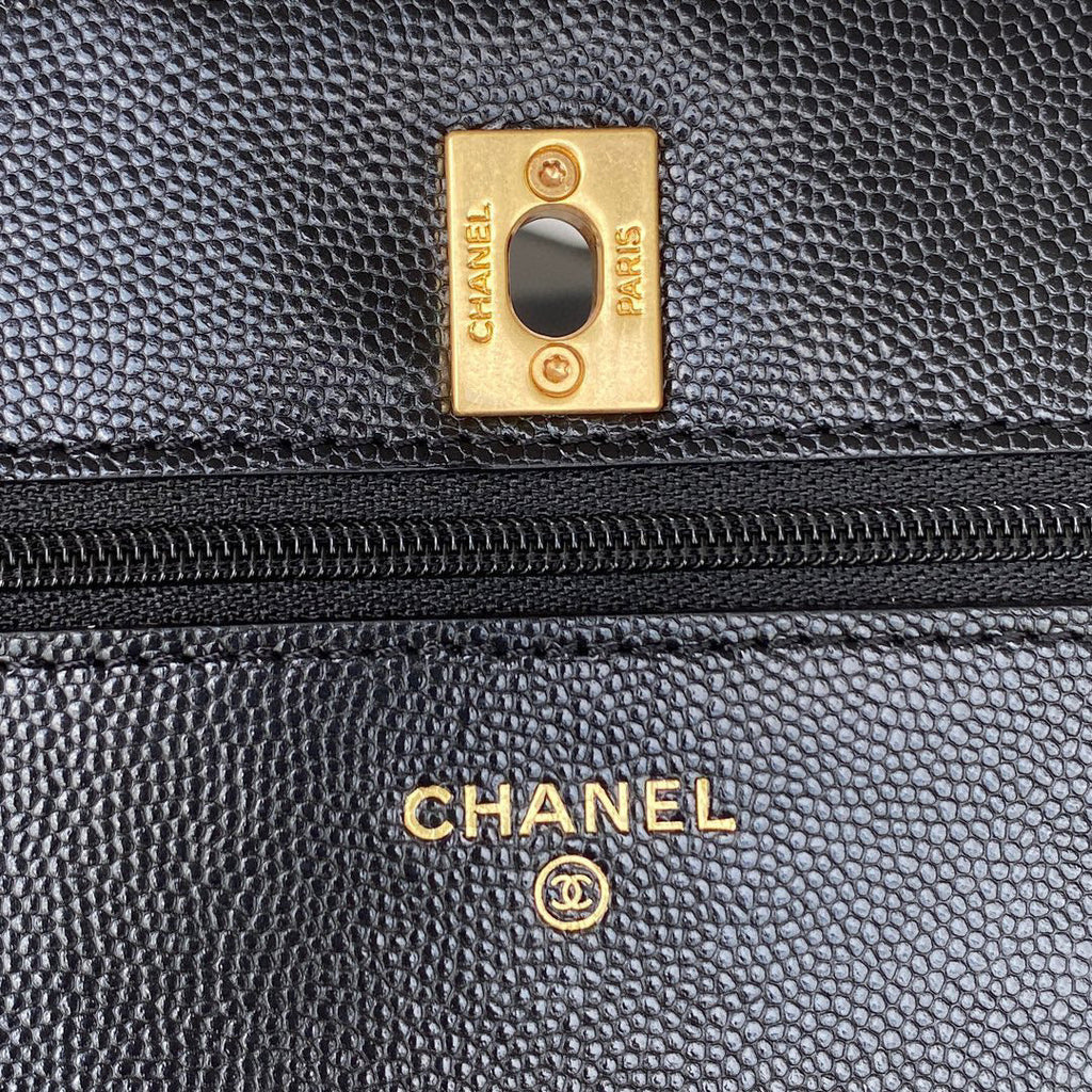 Chanel AP2840 Small Flap Bags Calfskin Black