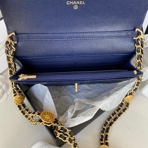 Chanel AP2840 Small Flap Bags Calfskin Navy Blue - Default Title - View 8