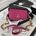 Chanel AP2840 Small Flap Bags Calfskin Purple - Default Title - View 1