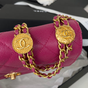 Chanel AP2840 Small Flap Bags Calfskin Purple - Default Title - View 4