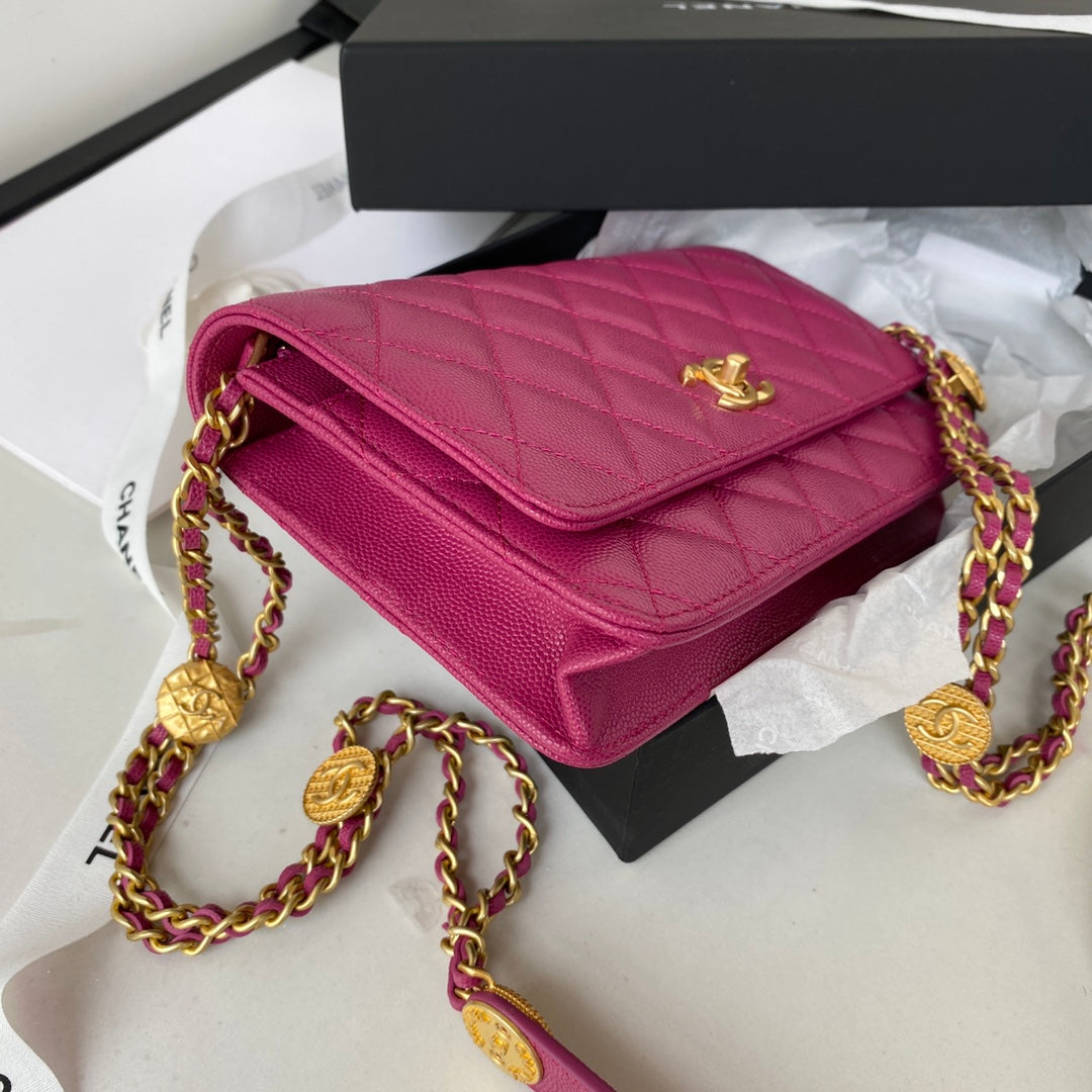 Chanel AP2840 Small Flap Bags Calfskin Purple - Default Title - View 6