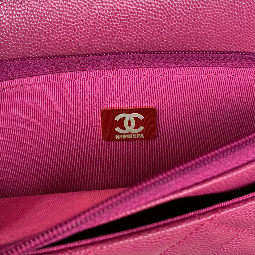 Chanel AP2840 Small Flap Bags Calfskin Purple
