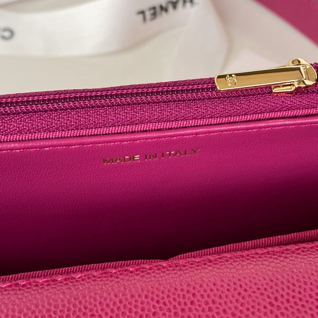Chanel AP2840 Small Flap Bags Calfskin Purple