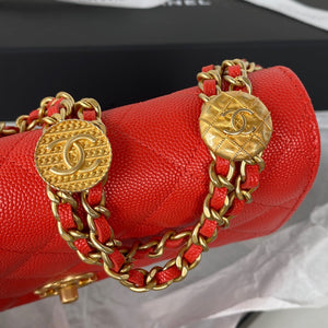 Chanel AP2840 Small Flap Bags Calfskin Red - Default Title - View 3