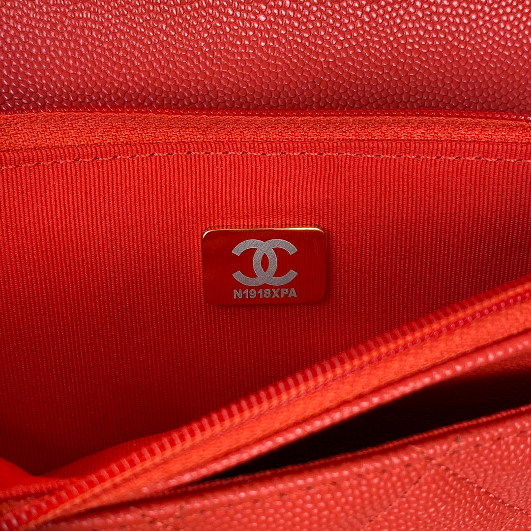 Chanel AP2840 Small Flap Bags Calfskin Red - Default Title - View 9