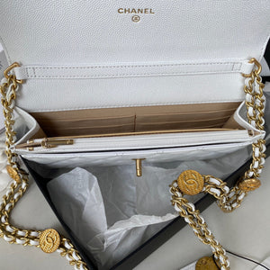 Chanel AP2840 Small Flap Bags Calfskin White - Default Title - View 7