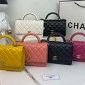 Chanel AP2844 Wallet on chain Lambskin bag with top handle Light gold Pink - Default Title - View 1