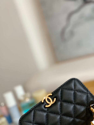 Chanel AP2944 Clutch with Chain Lambskin Black - Default Title - View 4