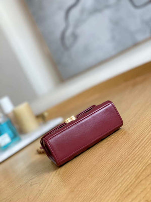 Chanel AP2944 Clutch with Chain Lambskin Wine Red - Default Title - View 7