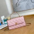 Chanel AP2946 Phone Holder Clutch with Chain Lambskin Pink - Default Title - View 1