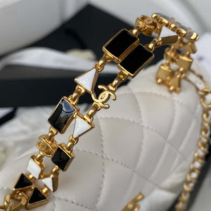 Chanel AP2946 Phone Holder Clutch with Chain Lambskin White - Default Title - View 4