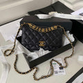 Chanel AP3019 Small Flap Bag WOC Calfskin Phone bag Black - Default Title - View 1