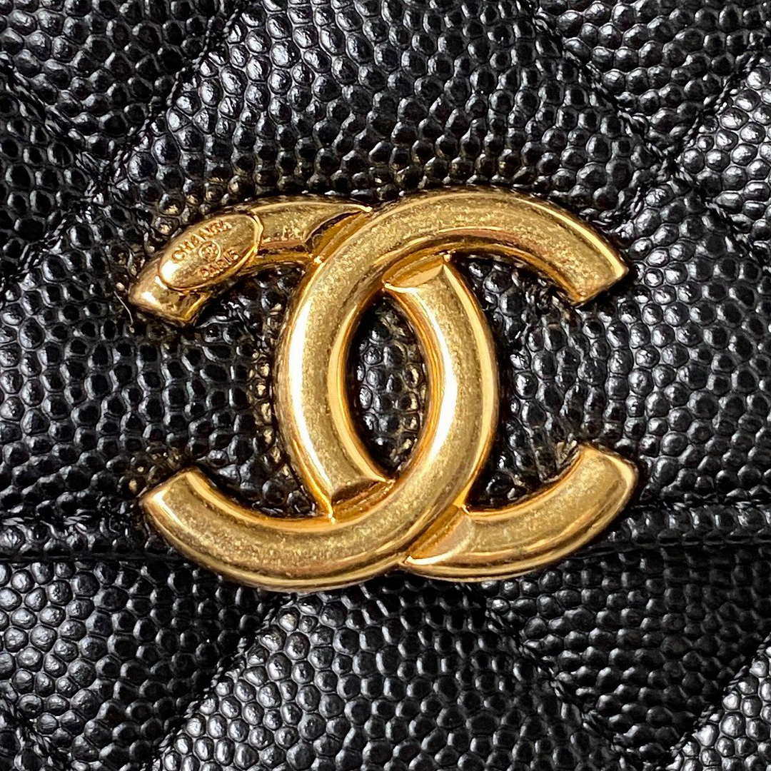 Chanel AP3019 Small Flap Bag WOC Calfskin Phone bag Black - Default Title - View 3