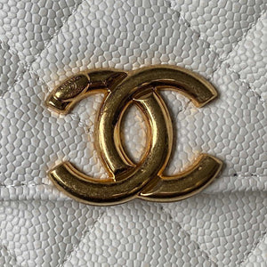 Chanel AP3019 Small Flap Bag WOC Calfskin Phone bag White - Default Title - View 3