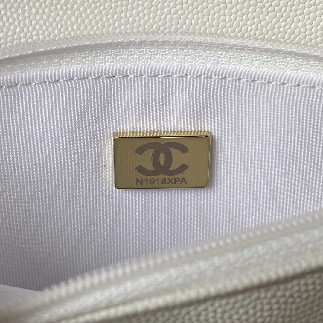 Chanel AP3019 Small Flap Bag WOC Calfskin Phone bag White - Default Title - View 9