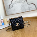 Chanel AP3020 Clutch with chain lambskip gold tone metal Black - Default Title - View 1