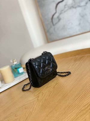 Chanel AP3020 Clutch with chain lambskin Black tone metal Black - Default Title - View 5