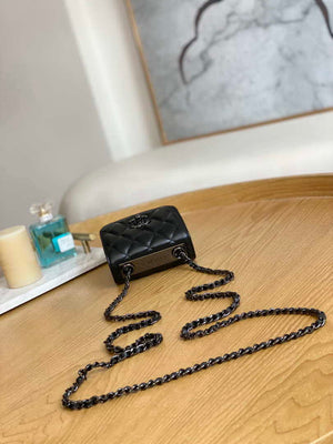 Chanel AP3020 Clutch with chain lambskin Black tone metal Black - Default Title - View 6
