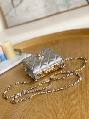 Chanel AP3020 Clutch with chain lambskin gold tone metal Sliver - Default Title - View 6