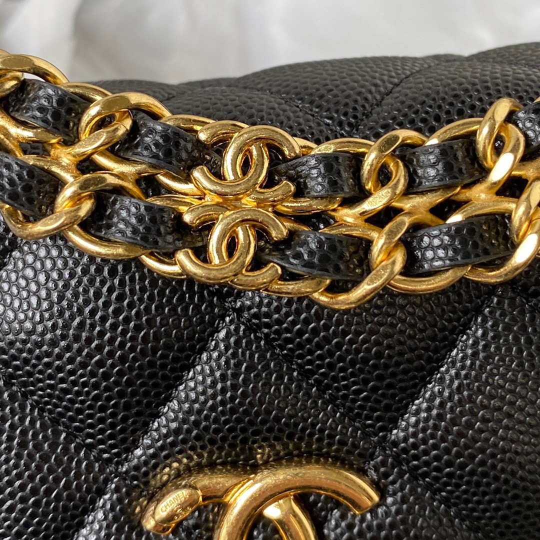 Chanel AP3021 Mini Flap Bag WOC Calfskin Phone bag Black - Default Title - View 4