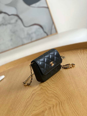 Chanel AP3036 Clutch With Chain lambskin Black - Default Title - View 4