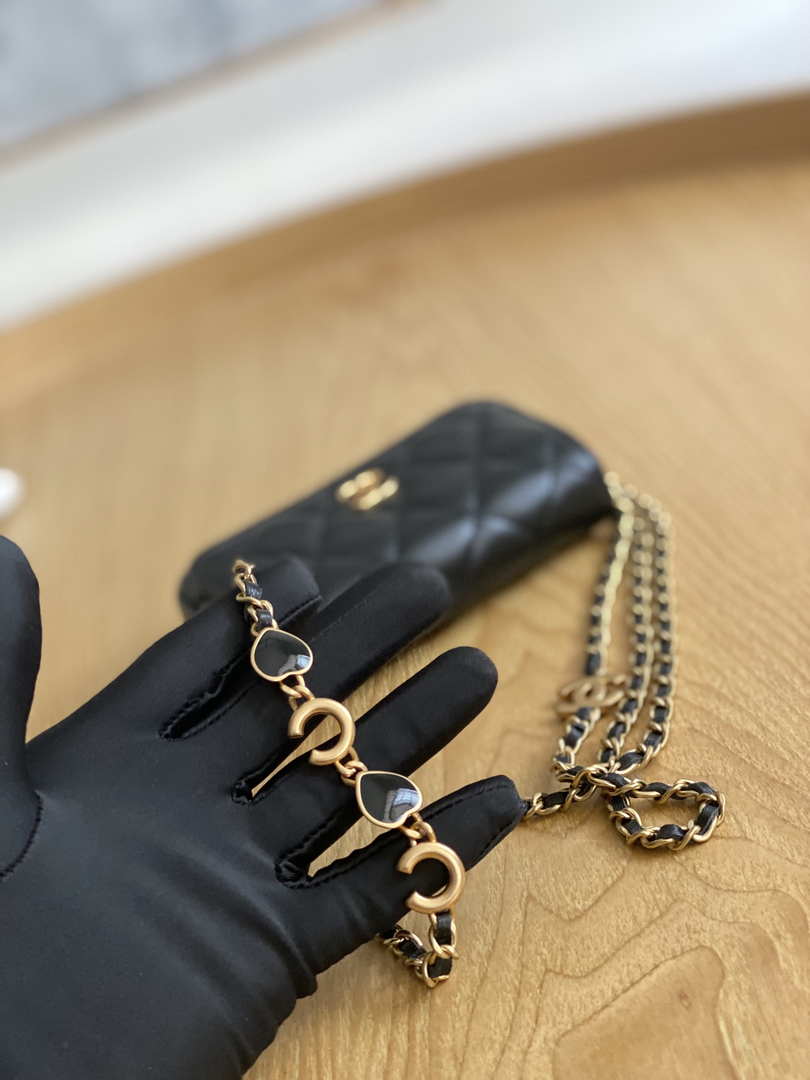 Chanel AP3036 Clutch With Chain lambskin Black - Default Title - View 5