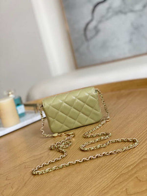 Chanel AP3036 Clutch With Chain lambskin Green - Default Title - View 2