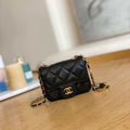 Chanel AP3037 BELT Bag Lambskin Enamel & Gold-Tone Metal Black - Default Title - View 1