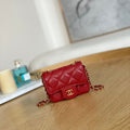 Chanel AP3037 BELT Bag Lambskin Enamel & Gold-Tone Metal Red - Default Title - View 1