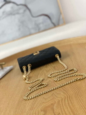 Chanel AP3043 WALLET ON CHAIN Lambskin & Gold-Tone Metal Black - Default Title - View 5