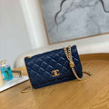 Chanel AP3043 WALLET ON CHAIN Lambskin & Gold-Tone Metal Blue - Default Title - View 1