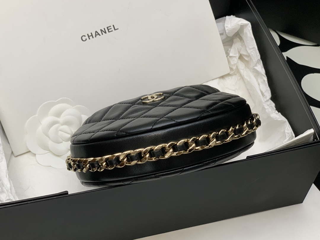 Chanel AP3095 Pouch Lambskin & Gold-Tone Metal Black - Default Title - View 6