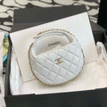 Chanel AP3095 Pouch Lambskin & Gold-Tone Metal White - Default Title - View 1
