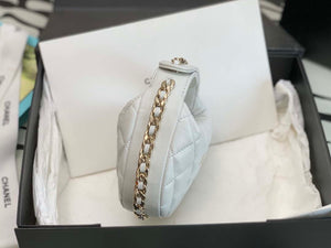 Chanel AP3095 Pouch Lambskin & Gold-Tone Metal White - Default Title - View 3