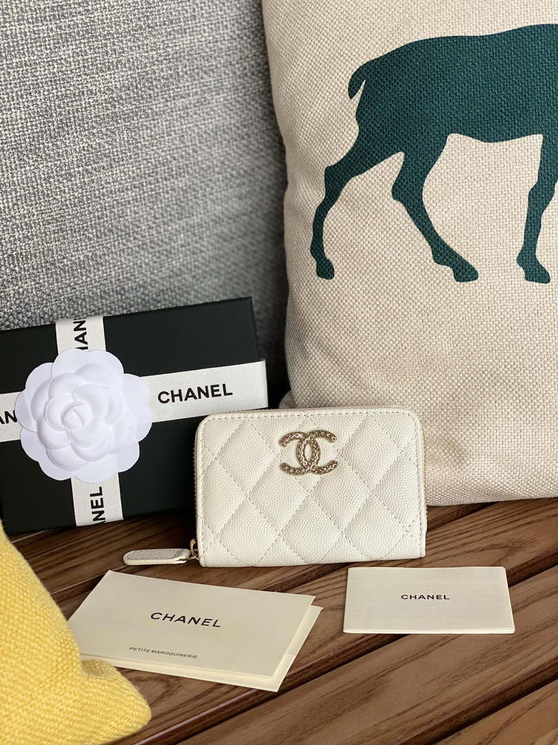 Chanel AP3185 23S Flap Card Holder Calfskin CC65077 - Default Title - View 1