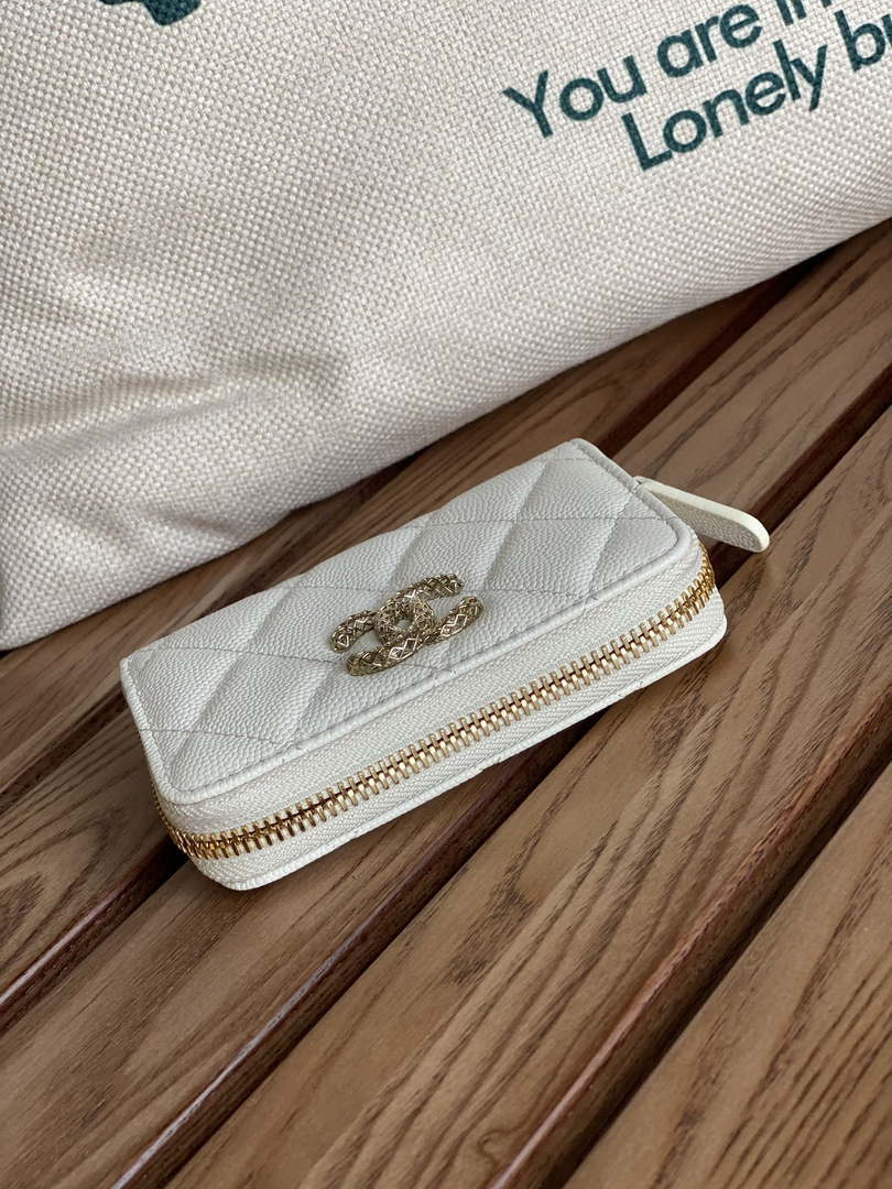 Chanel AP3185 23S Flap Card Holder Calfskin CC65077