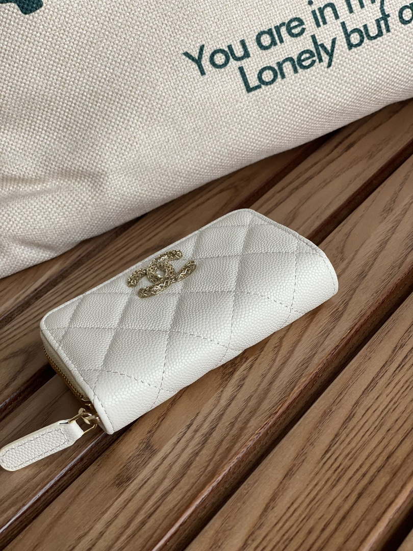 Chanel AP3185 23S Flap Card Holder Calfskin CC65077
