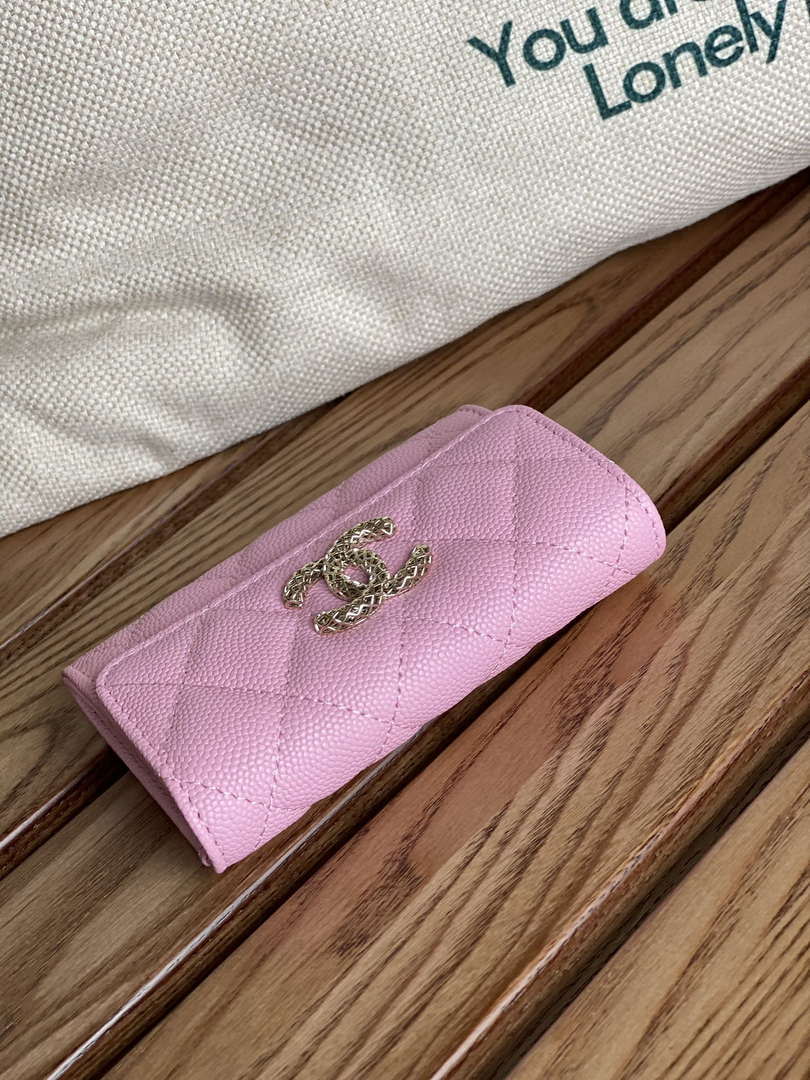 Chanel AP3186 23S Flap Card Holder Calfskin CC65030