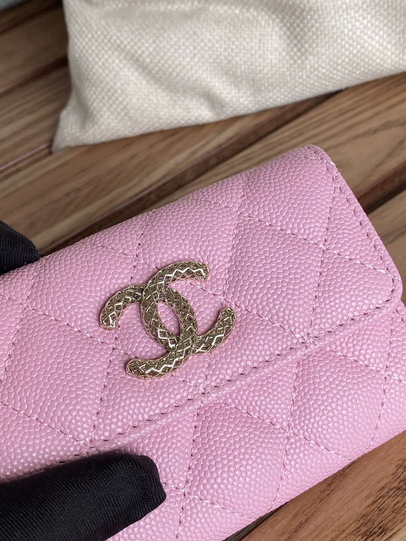 Chanel AP3186 23S Flap Card Holder Calfskin CC65030