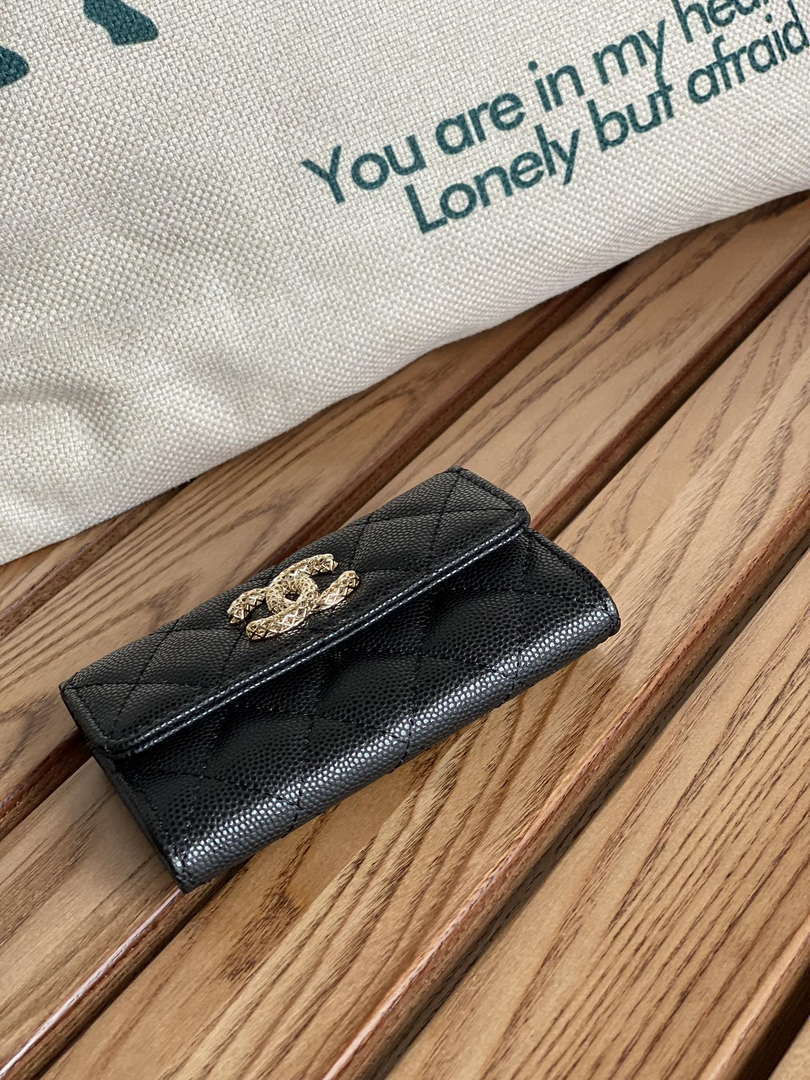 Chanel AP3186 23S Flap Card Holder Calfskin CC65031