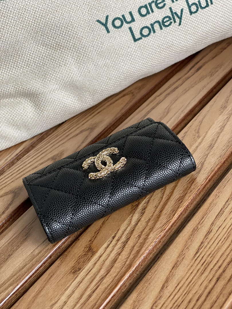 Chanel AP3186 23S Flap Card Holder Calfskin CC65031