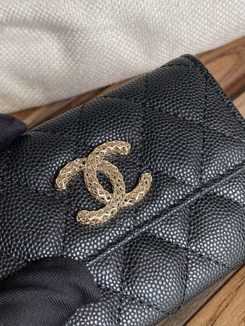 Chanel AP3186 23S Flap Card Holder Calfskin CC65031