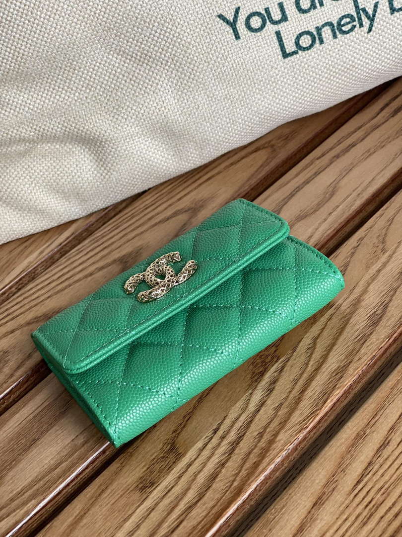 Chanel AP3186 23S Flap Card Holder Calfskin CC65033